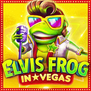 elvis frog pokie logo